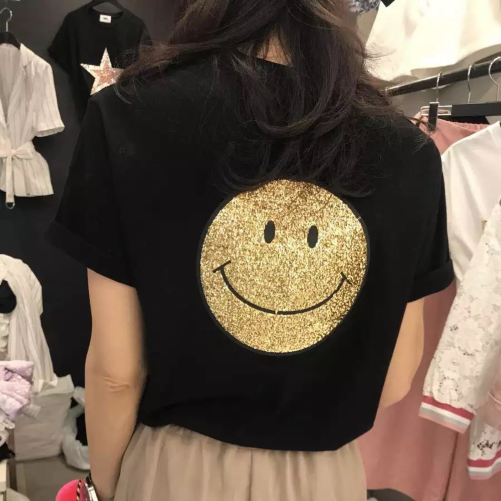 gemstone smile face t shirt